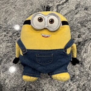 Build a Bear Despicable Me "Bob" Minions Plush 12"‎ with Overalls BAB